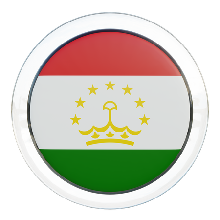 Tajikistan Flag  3D Icon