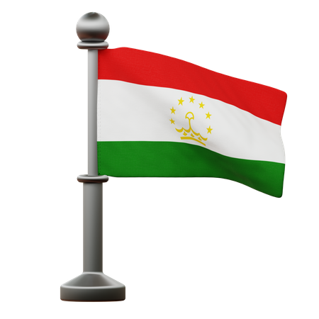 Tajikistan Flag  3D Icon