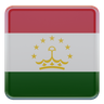 3d tajikistan flag logo