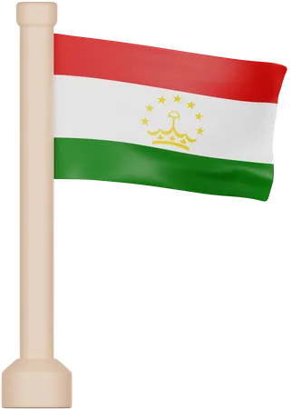 Tajikistan Flag  3D Icon