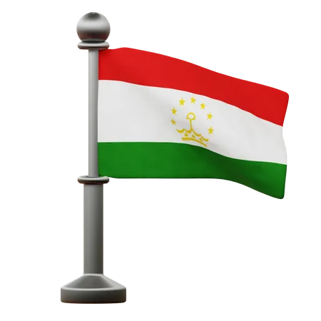 Tajikistan Flag  3D Icon