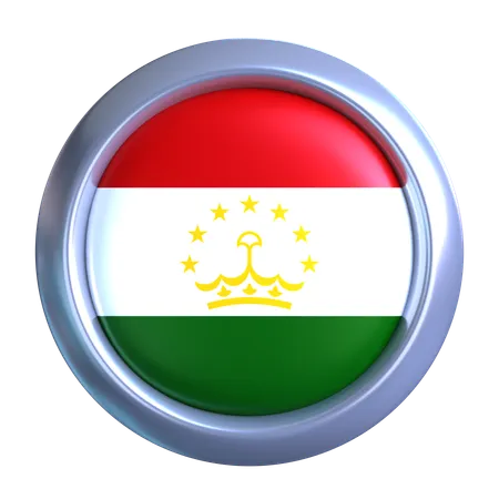 Tajikistan Flag Emblem  3D Icon