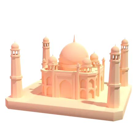 Taj Mahal  3D Illustration