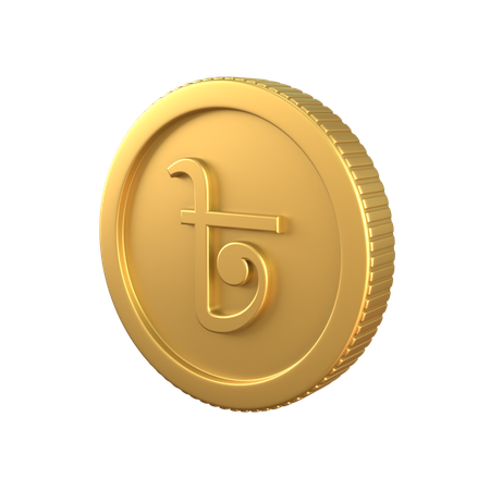 Taka Gold Coin  3D Icon