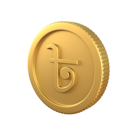 Moeda de ouro taka  3D Icon