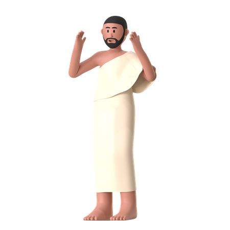 Takbir Hombre  3D Illustration