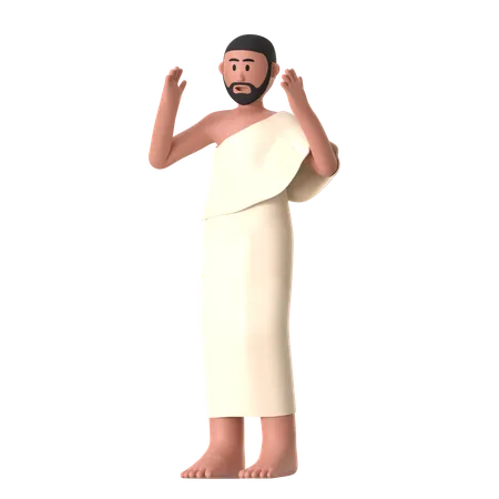 Takbir Hombre  3D Illustration