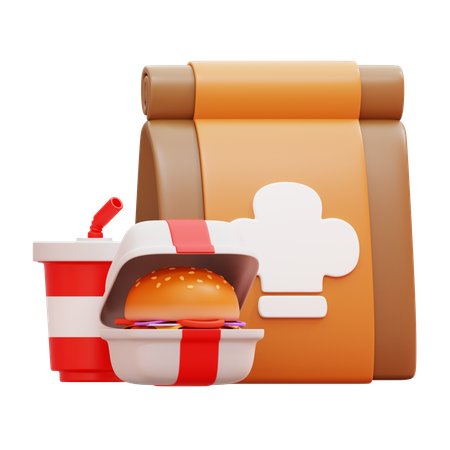 Take Away  3D Icon