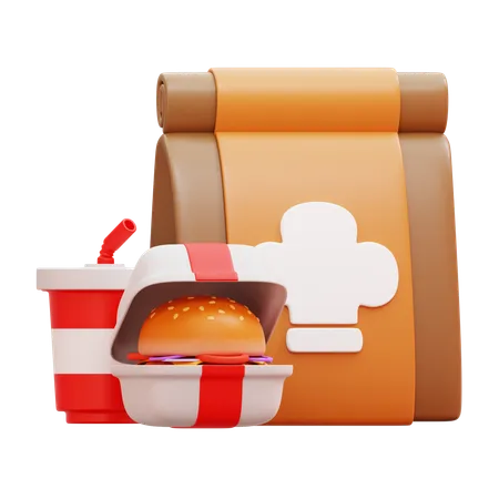 Take Away  3D Icon