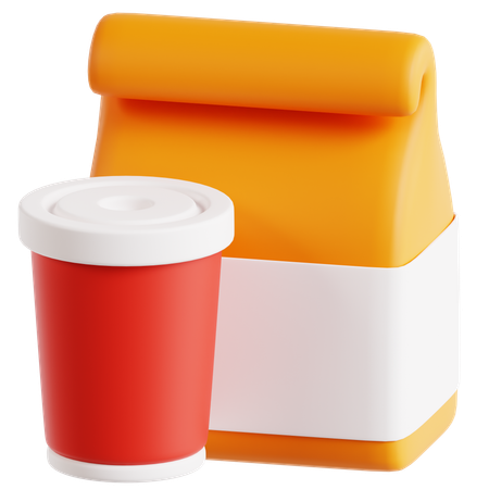 Take Away  3D Icon