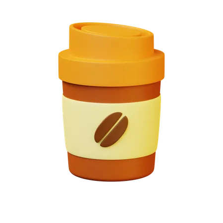 Take Away Coffee  3D Icon