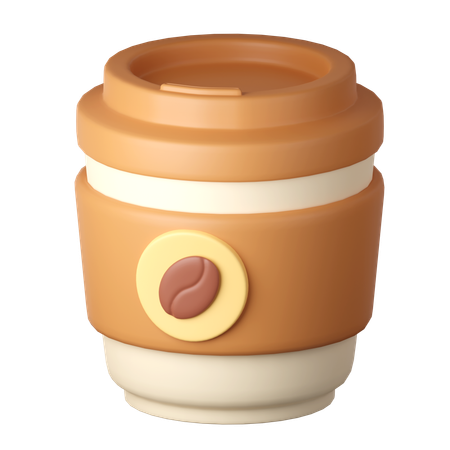 Take Away Coffee  3D Icon