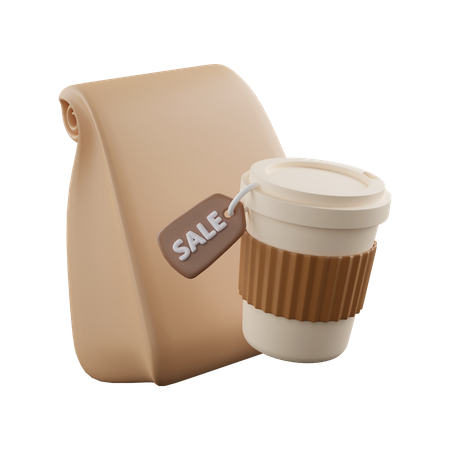 Take Away Coffee  3D Icon