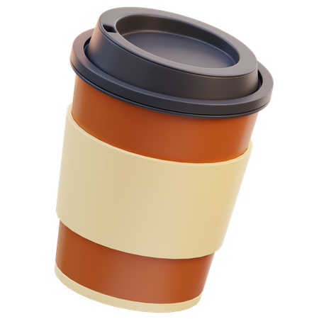 Take Away Coffee  3D Icon