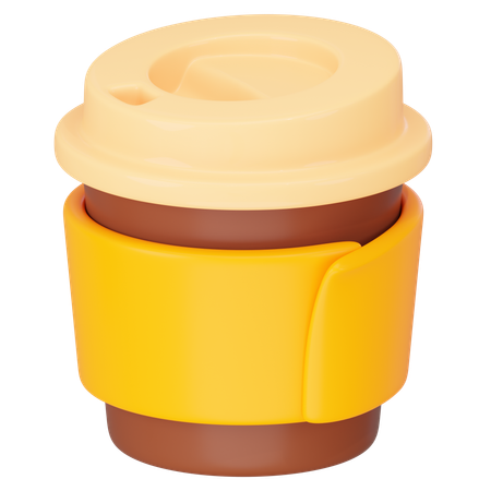 Take Away Coffee  3D Icon