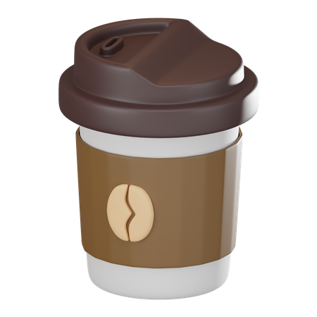 Take Away Coffee  3D Icon