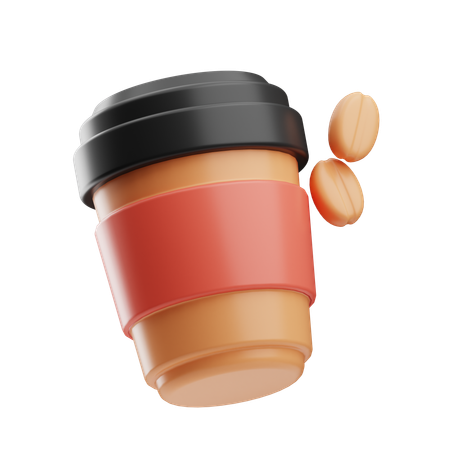 Take Away Coffee  3D Icon