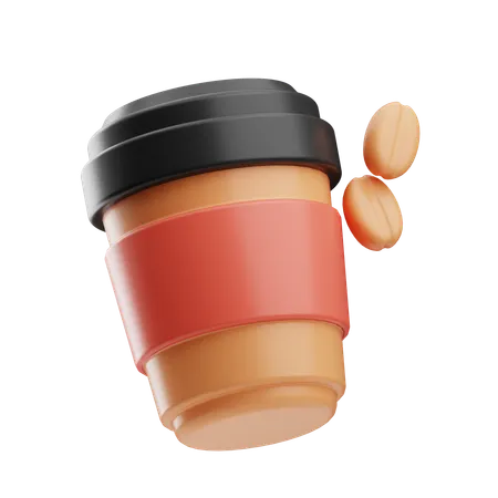Take Away Coffee  3D Icon