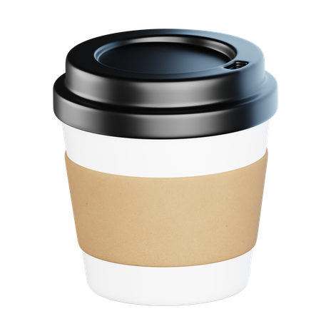 コーヒーカップを持ち帰る  3D Icon