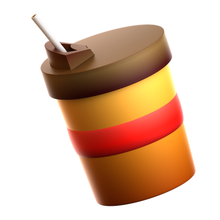 コーヒーカップを持ち帰る  3D Icon