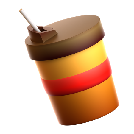 Take Away Coffee Cup  3D Icon