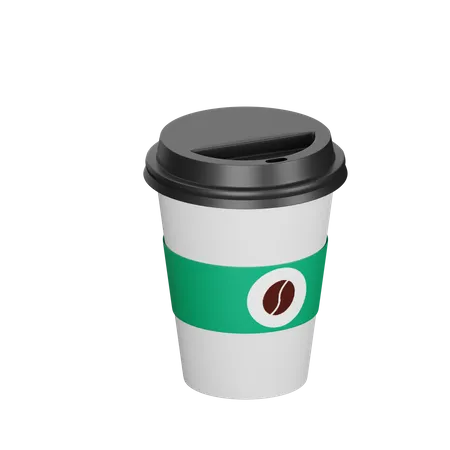 Take Away Coffee Cup  3D Icon