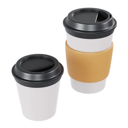 Take Away Coffee Cup  3D Illustration