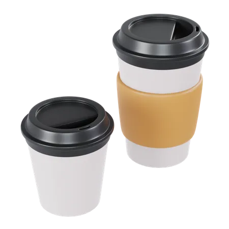 Take Away Coffee Cup 3D Illustration