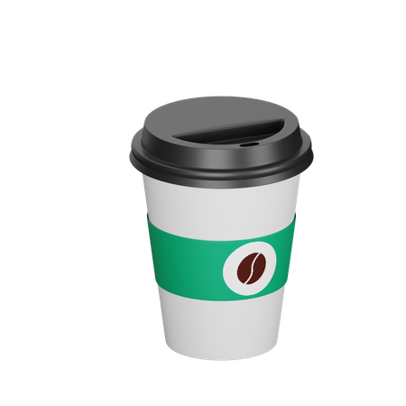 Take Away Coffee Cup 3D Icon