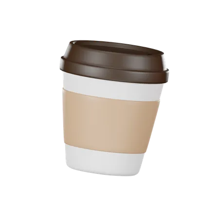 Hot Coffee Icon Isolated Background 3 D Rendering 3D Icon
