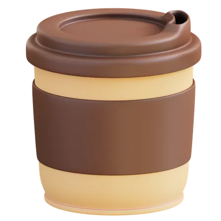 3 D Illustration Coffee Cup 3D Icon