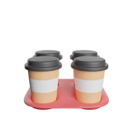 Take Away Cups  3D Icon