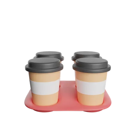 Take Away Cups 3D Icon