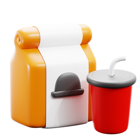 Take Away Drink  3D Icon