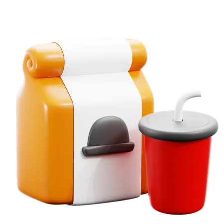 Take Away Drink  3D Icon