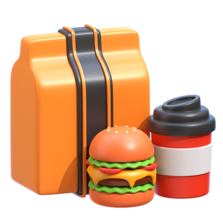 Take Away Food  3D Icon