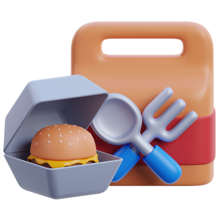 Take Away Food  3D Icon