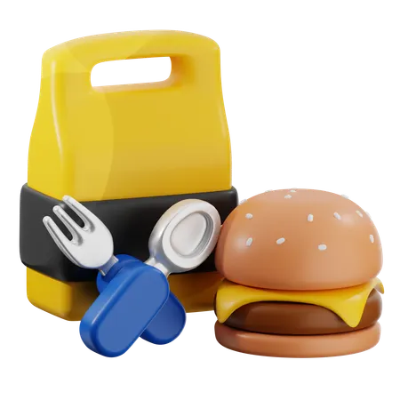 Take away food  3D Icon