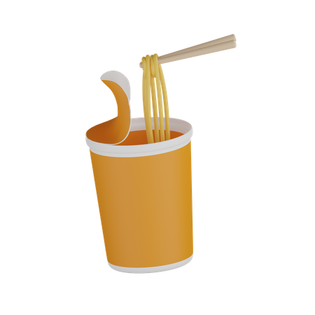 Take Away Noodle  3D Icon