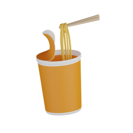 Take Away Noodle 3D Icon