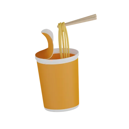 Take Away Noodle  3D Icon
