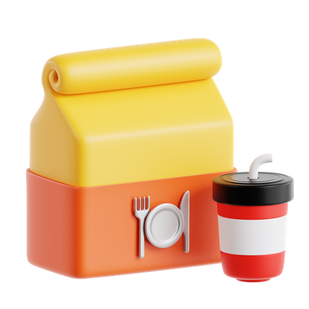 Take Away Parcel  3D Icon