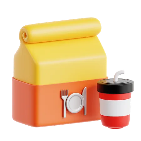 Take Away Parcel  3D Icon