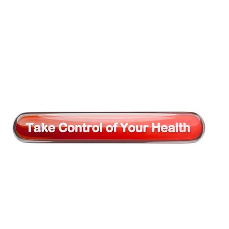 Take Control Of Your Health  3D Icon