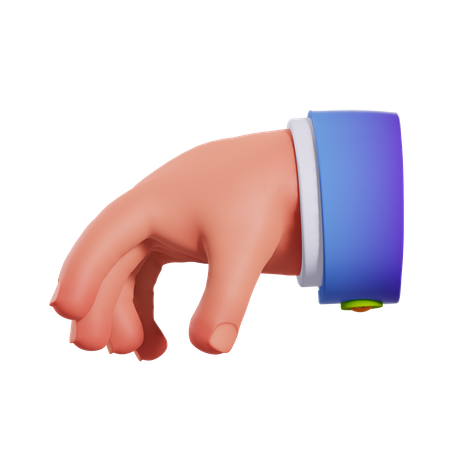 Take Hand Gesture  3D Illustration