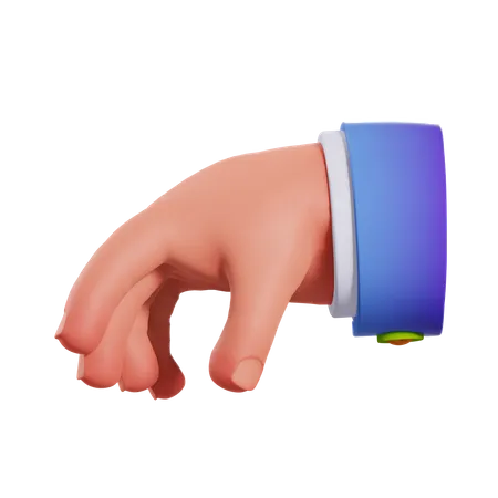 Take Hand Gesture  3D Illustration