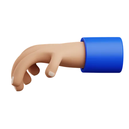 3 D Take Hand Gesture With Isolated Background 3D Icon