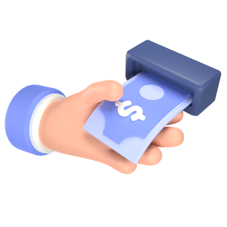 Take money  3D Icon