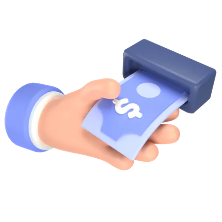 Take money  3D Icon