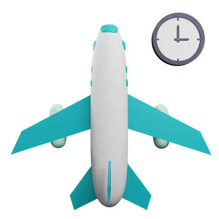 Take Off Time  3D Icon